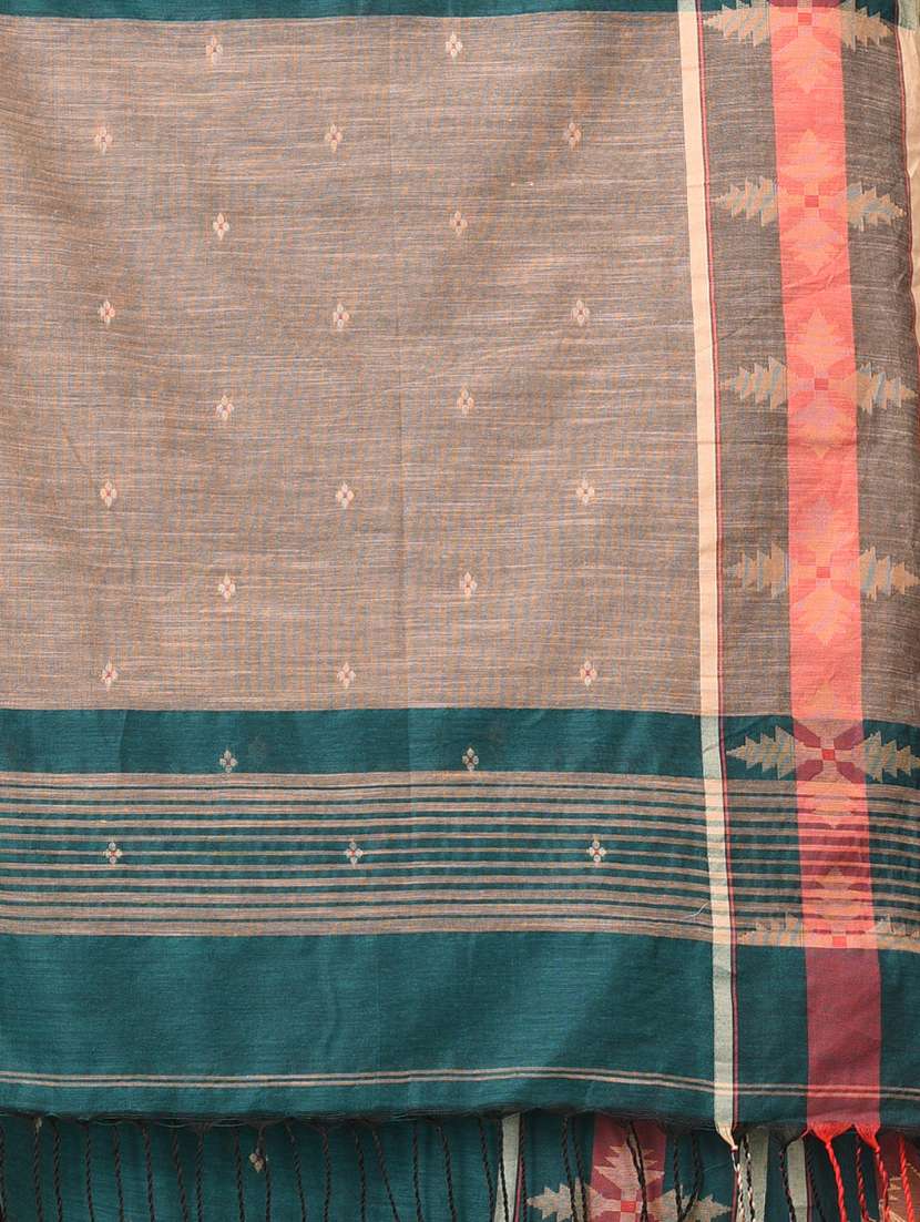 women self design handloom saree with blouse - 22140285 -  Standard Image - 6