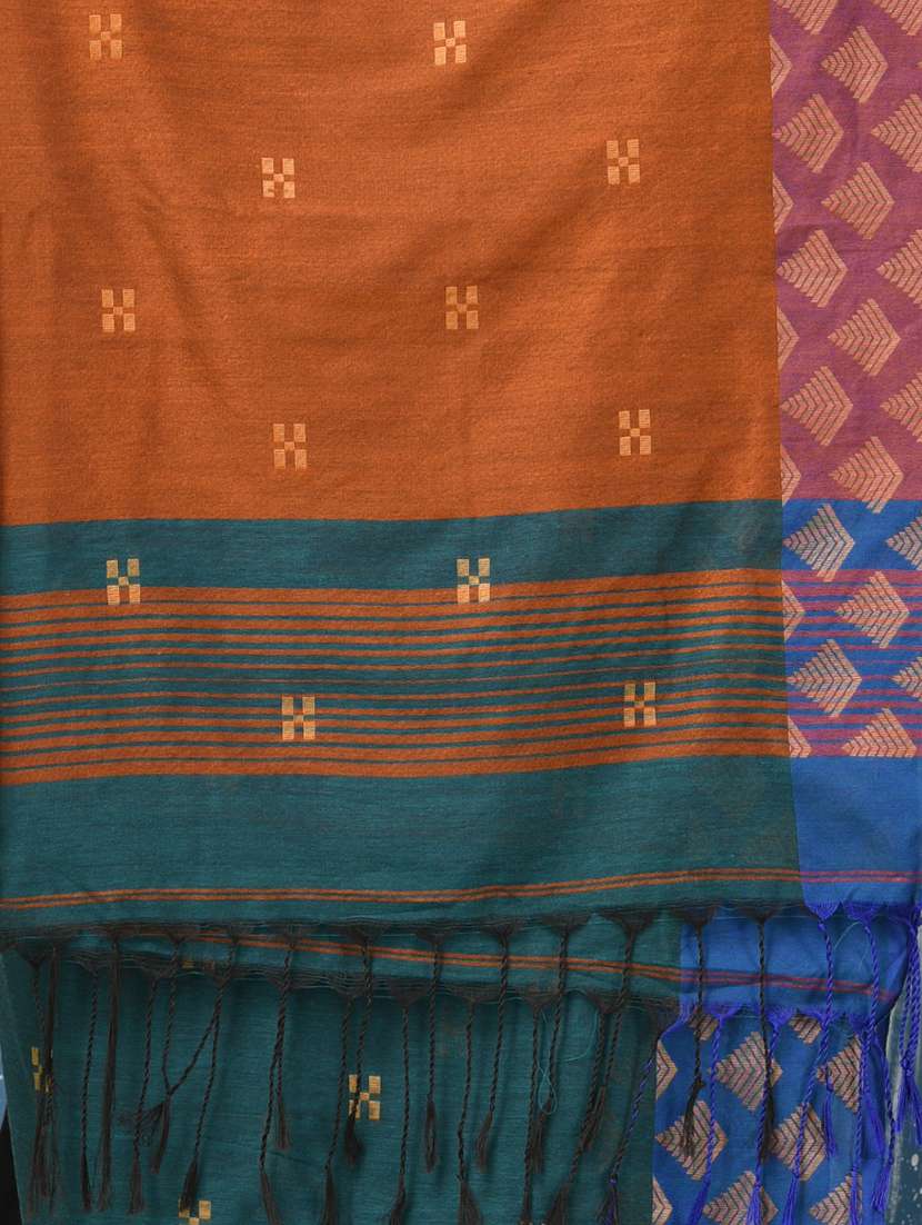 women self design handloom saree with blouse - 22140289 -  Standard Image - 6