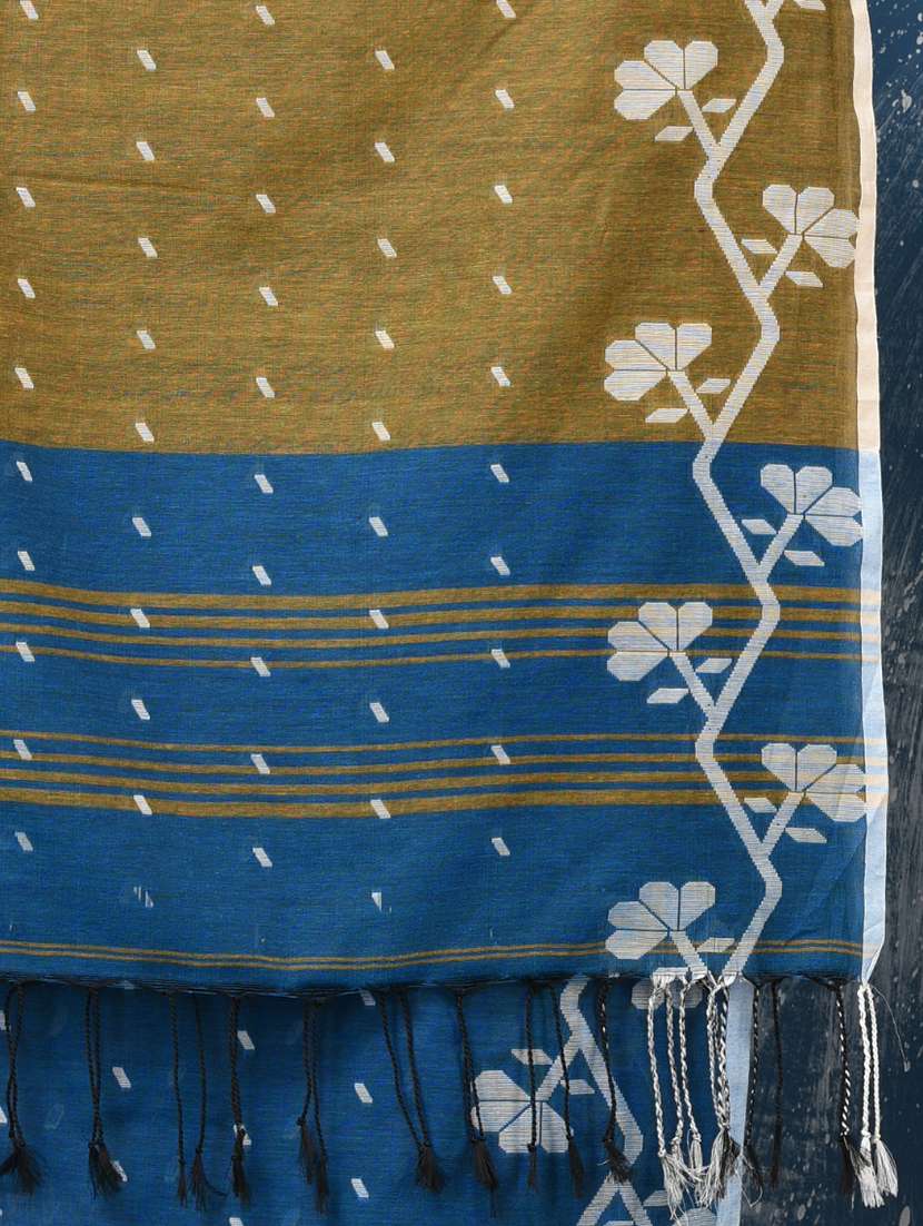 women self design handloom saree with blouse - 22140295 -  Standard Image - 6