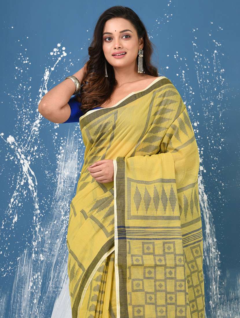 women self design handloom saree with blouse - 22140297 -  Standard Image - 4