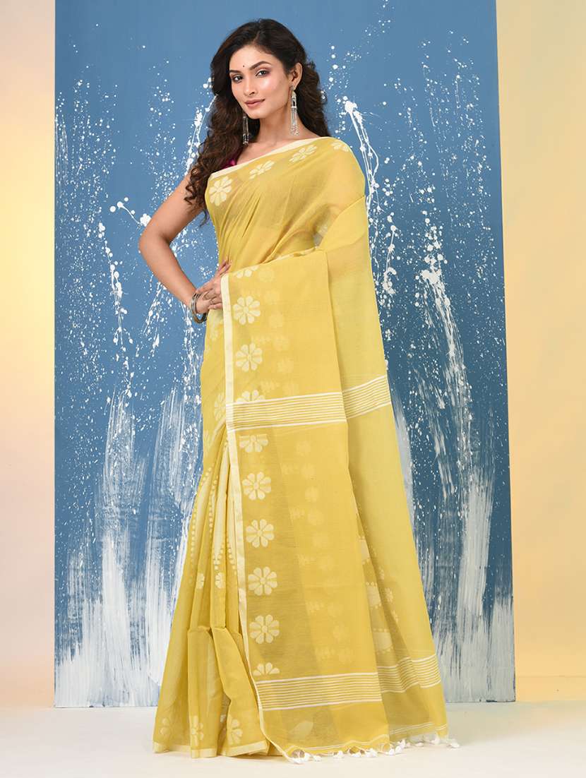 women self design handloom saree with blouse - 22140301 -  Standard Image - 1