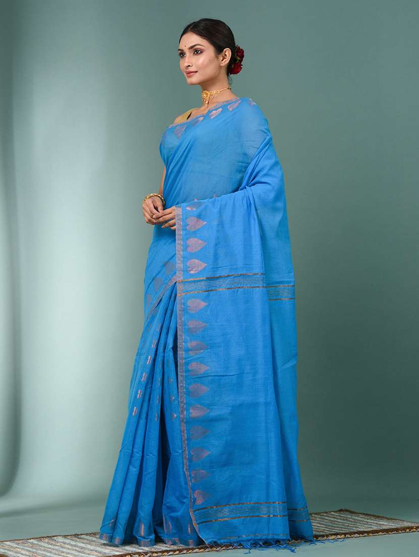 women self design handloom saree with blouse - 22140309 -  Standard Image - 1