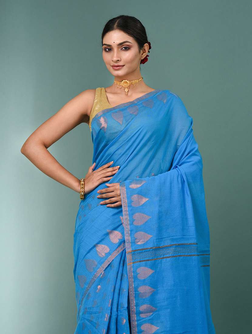women self design handloom saree with blouse - 22140309 -  Standard Image - 4