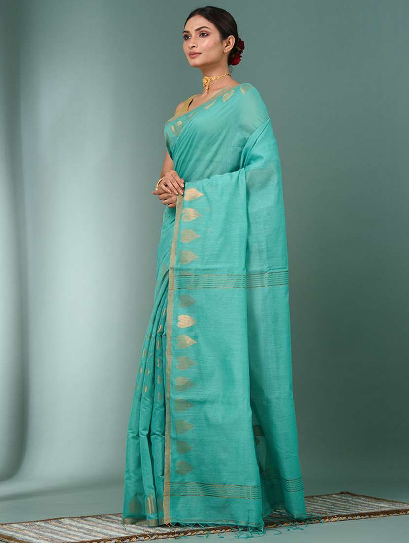 women self design handloom saree with blouse - 22140311 -  Standard Image - 1