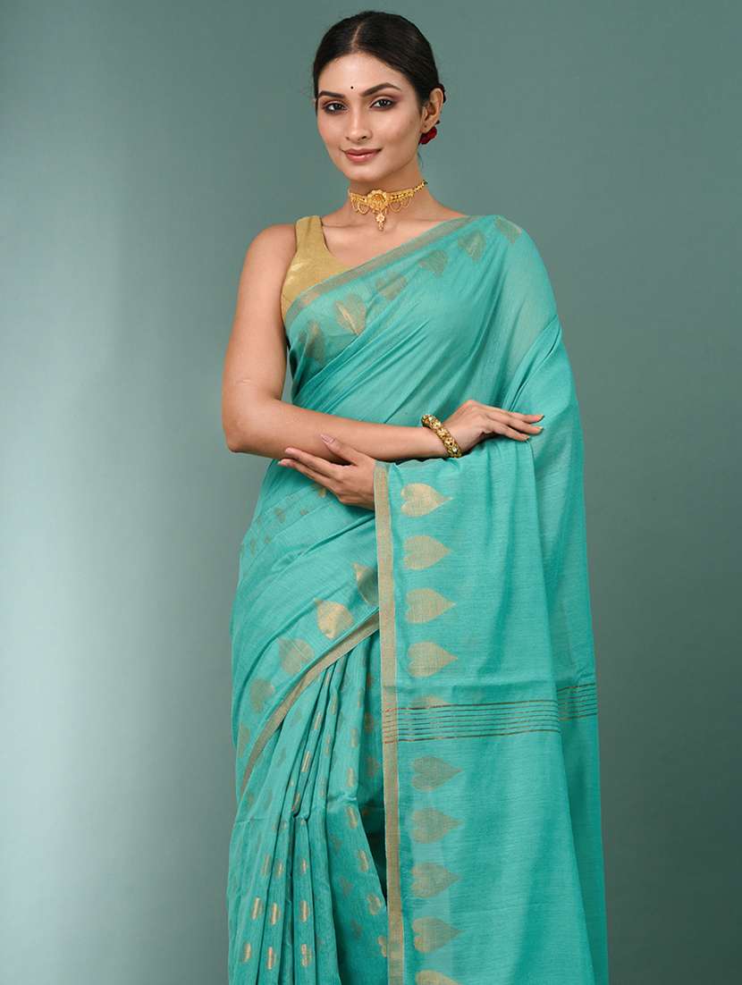 women self design handloom saree with blouse - 22140311 -  Standard Image - 4