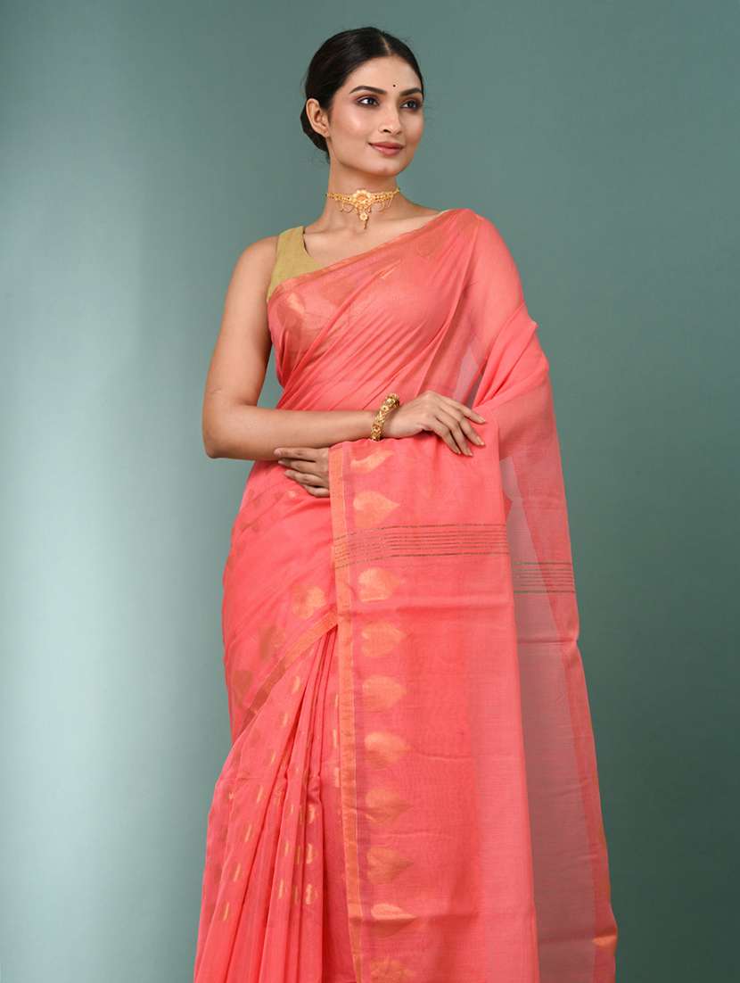women self design handloom saree with blouse - 22140313 -  Standard Image - 4
