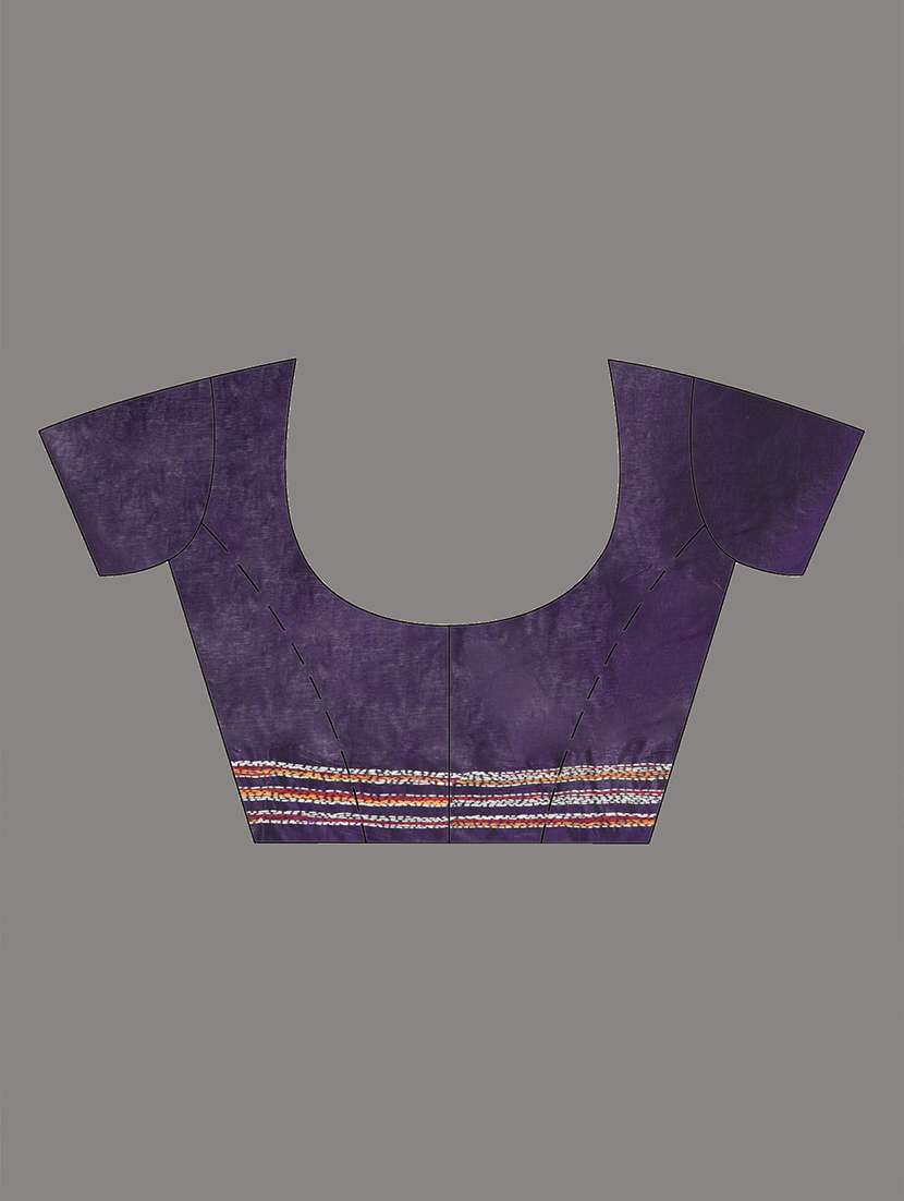 women handloom kantha stitch saree with blouse - 22140322 - Standard Image - 4