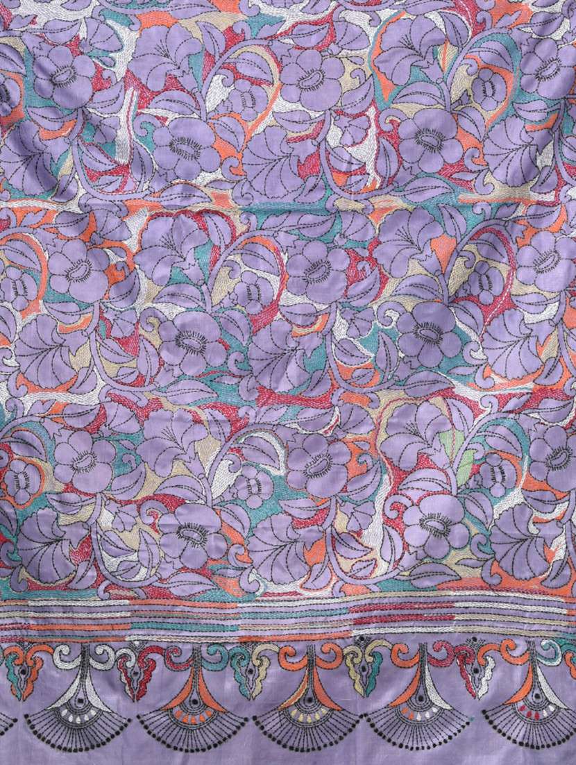 women handloom kantha stitch saree with blouse - 22140333 - Standard Image - 6