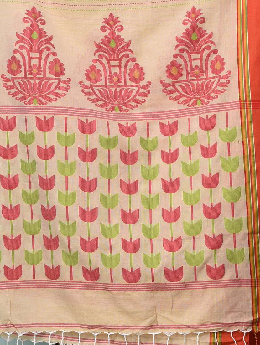 women self design handloom saree with blouse - 22140361 - Standard Image - 6