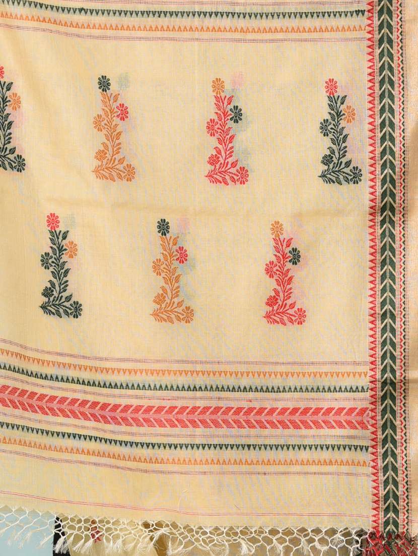 women self design handloom saree with blouse - 22140370 - Standard Image - 6