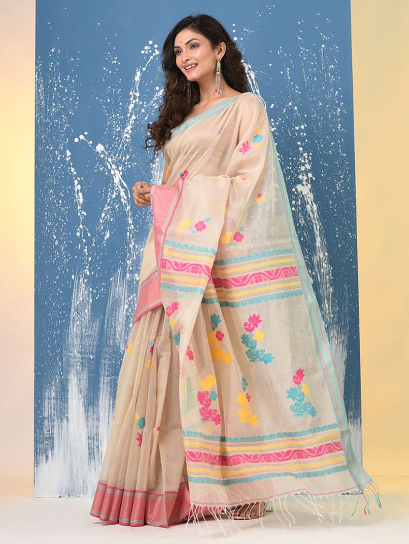 women self design handloom saree with blouse - 22140372 -  Standard Image - 1