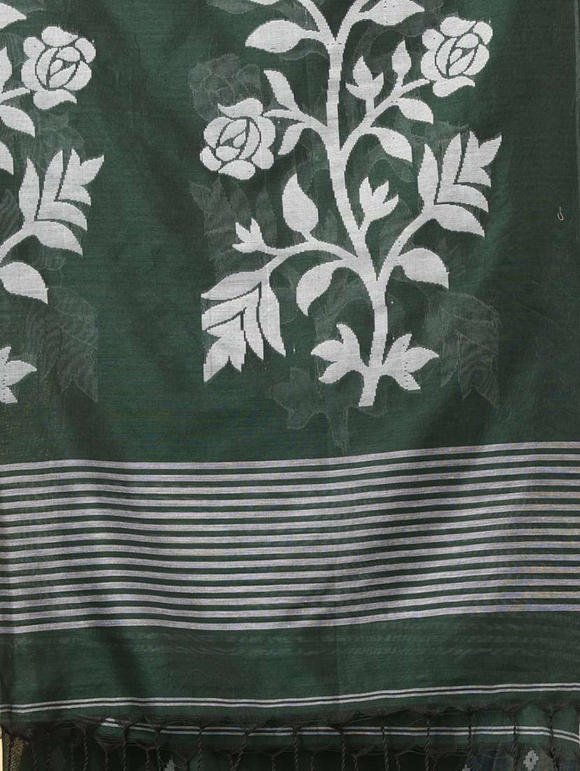 women self design handloom saree with blouse - 22140377 -  Standard Image - 6