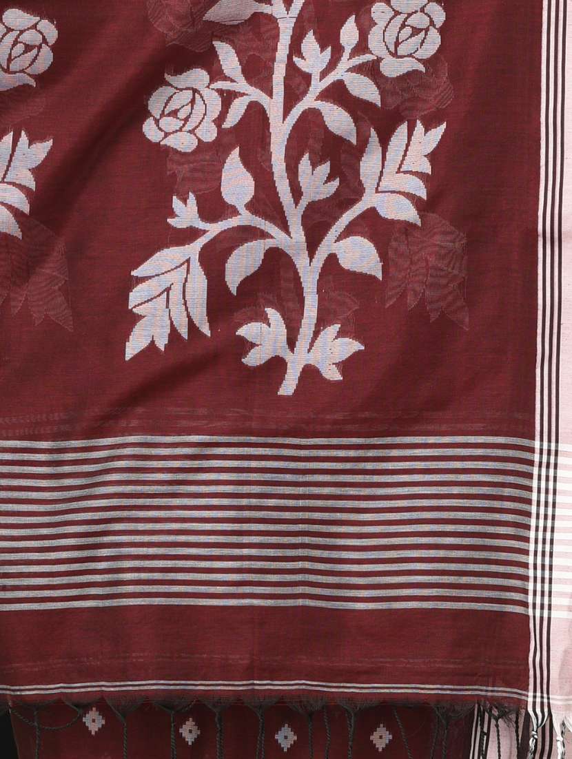 women self design handloom saree with blouse - 22140378 -  Standard Image - 6