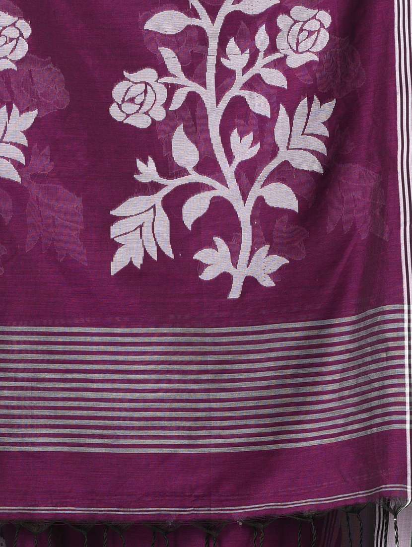 women self design handloom saree with blouse - 22140379 -  Standard Image - 6