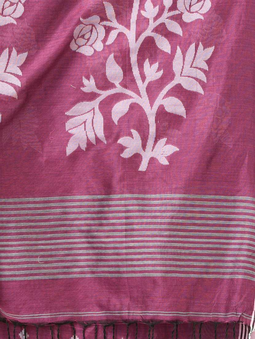 women self design handloom saree with blouse - 22140382 -  Standard Image - 6