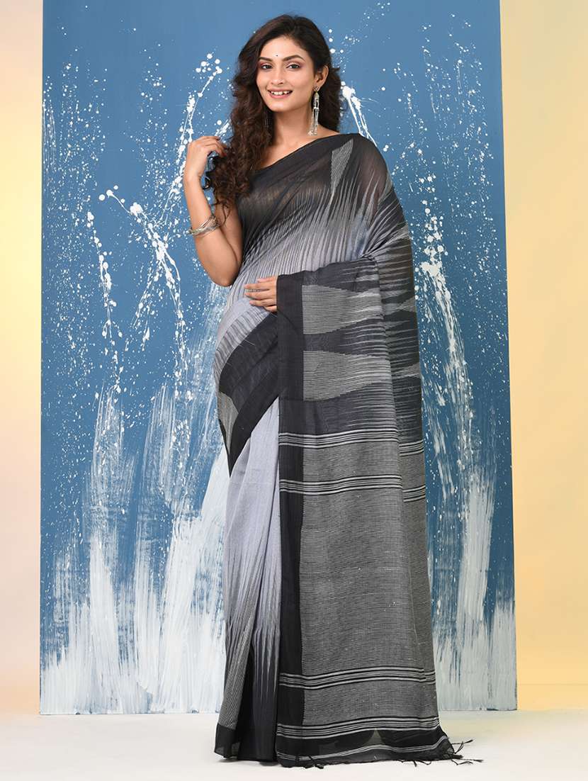 women self design handloom saree with blouse - 22140384 -  Standard Image - 1