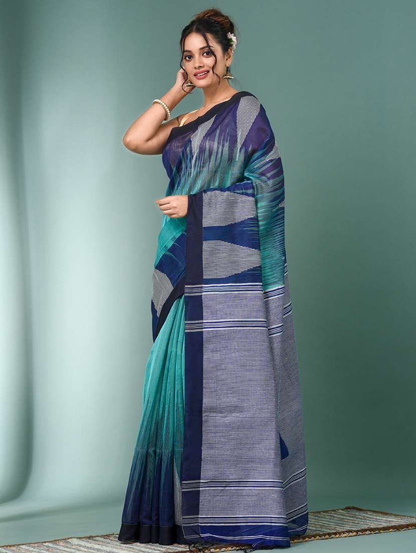 women self design handloom saree with blouse - 22140385 -  Standard Image - 1