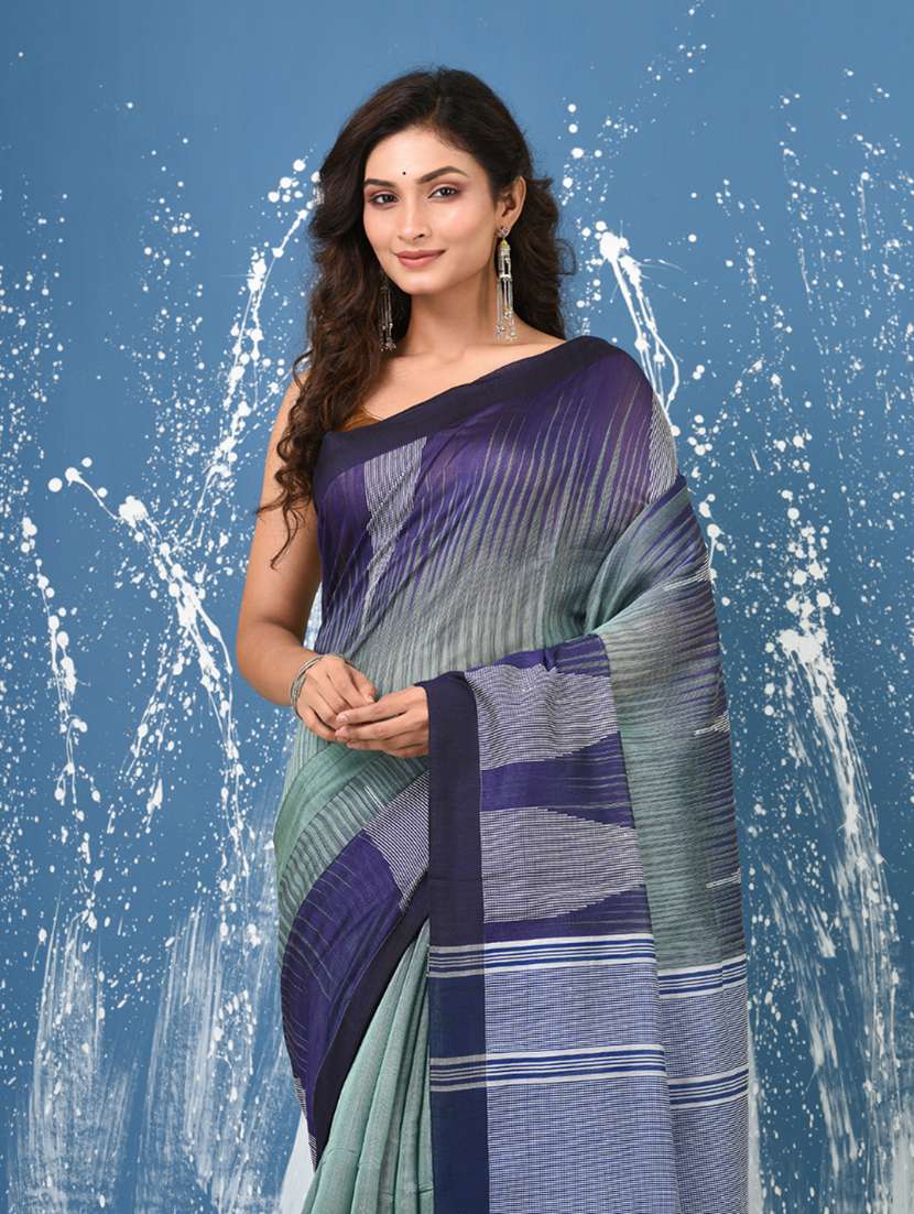 women self design handloom saree with blouse - 22140386 -  Standard Image - 4