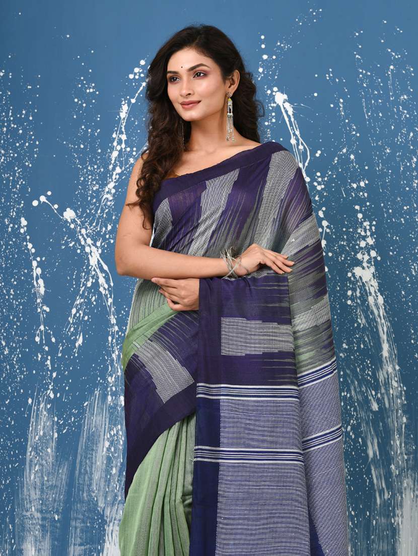 women self design handloom saree with blouse - 22140387 -  Standard Image - 4