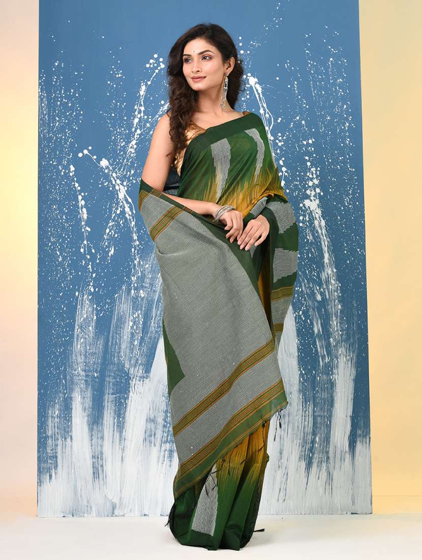 Women Self Design Handloom Saree With Blouse - 22140388 -  Standard Image - 1