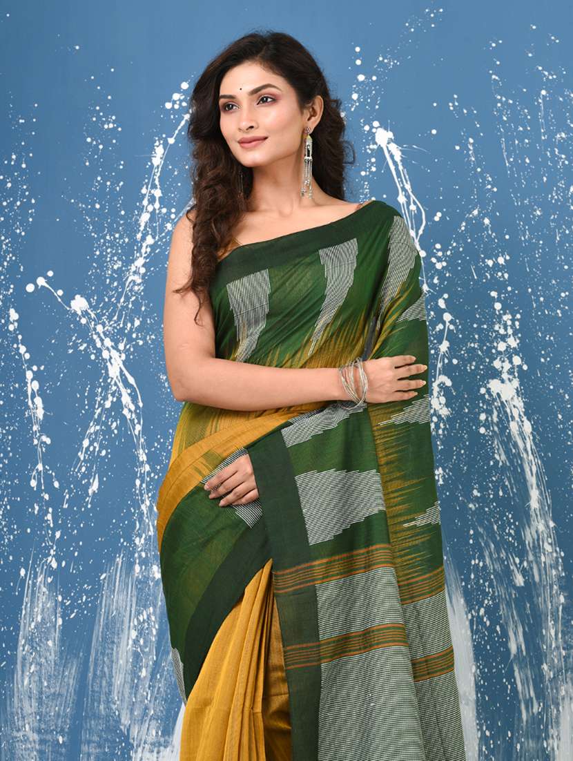 Women Self Design Handloom Saree With Blouse - 22140388 -  Standard Image - 4