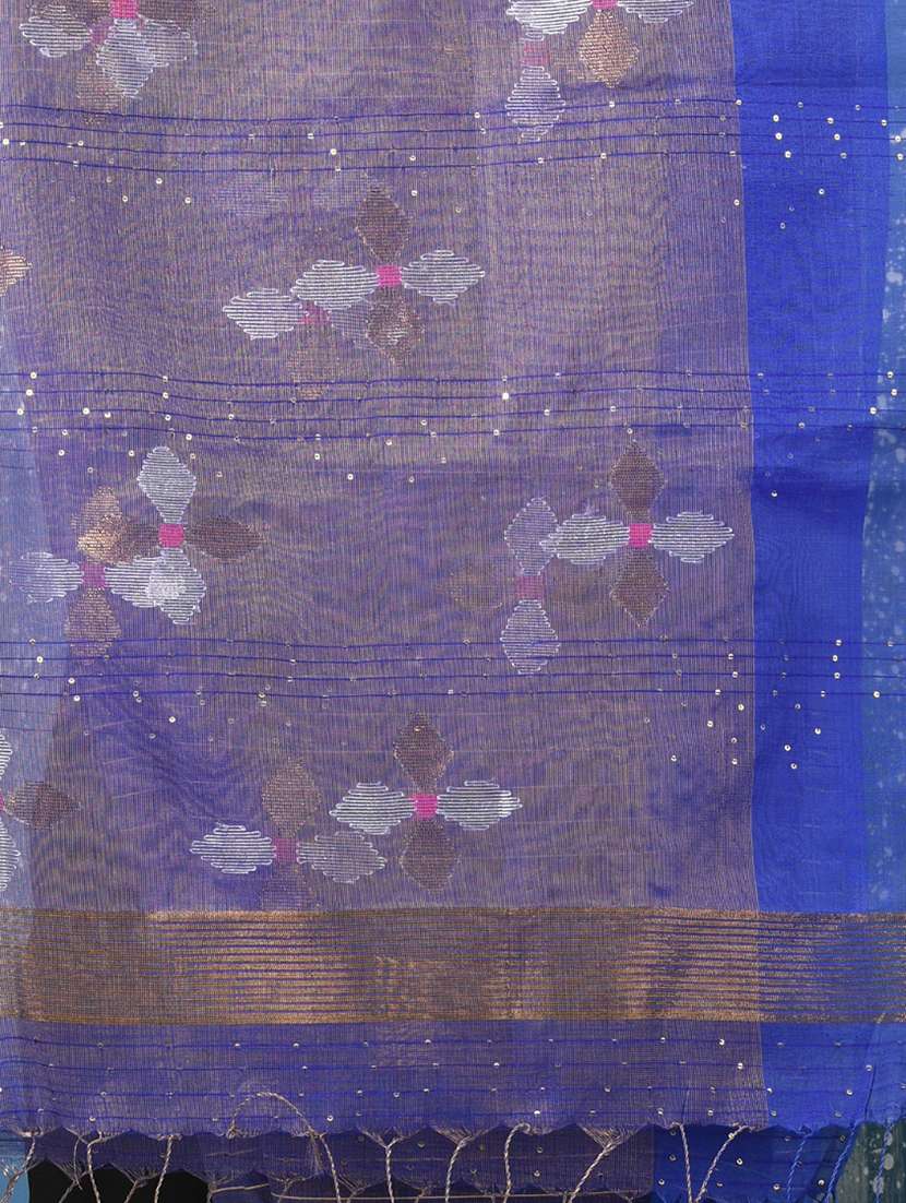 women self design handloom saree with blouse - 22140389 -  Standard Image - 6