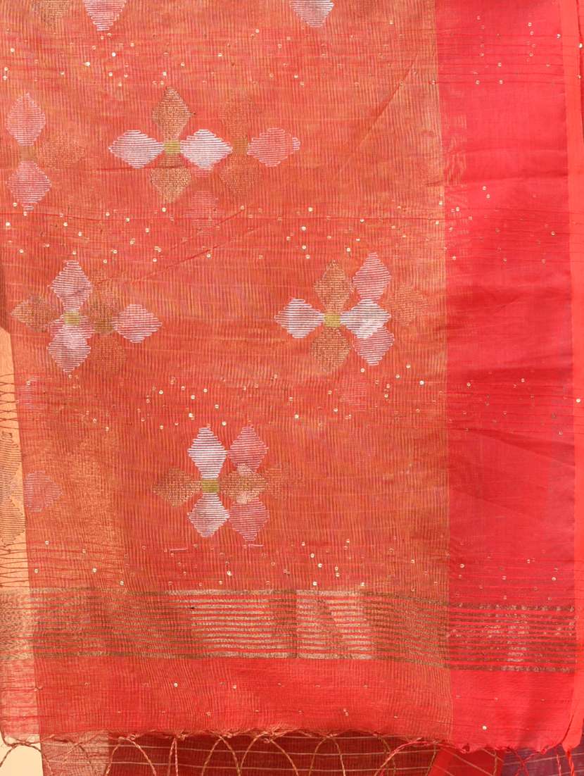 women self design handloom saree with blouse - 22140390 -  Standard Image - 6