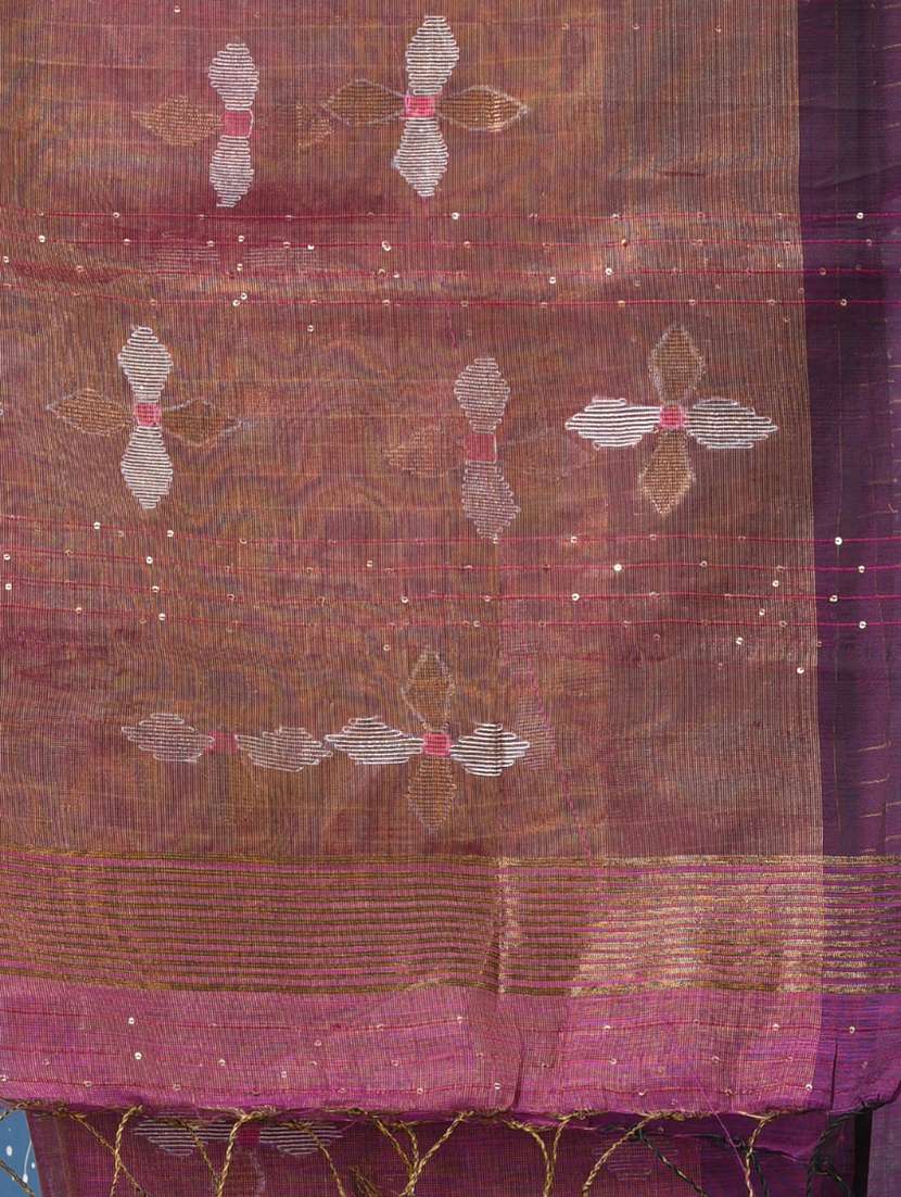 women self design handloom saree with blouse - 22140392 -  Standard Image - 6