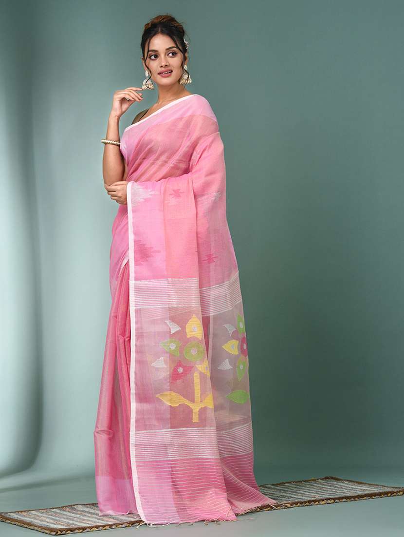 women self design handloom saree with blouse - 22140401 -  Standard Image - 1