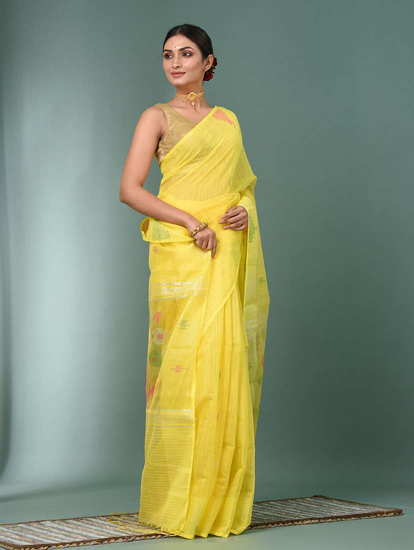 women self design handloom saree with blouse - 22140403 -  Standard Image - 1