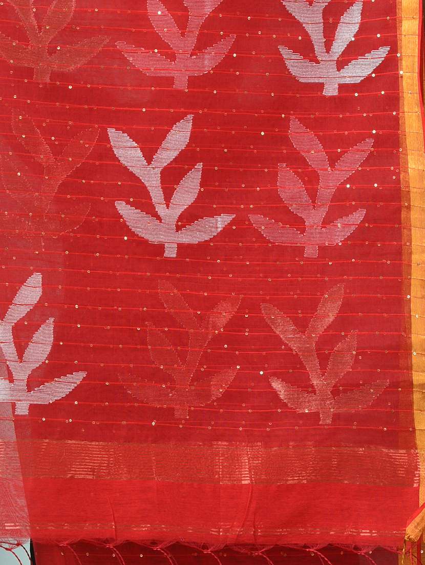 women self design handloom saree with blouse - 22140404 -  Standard Image - 6