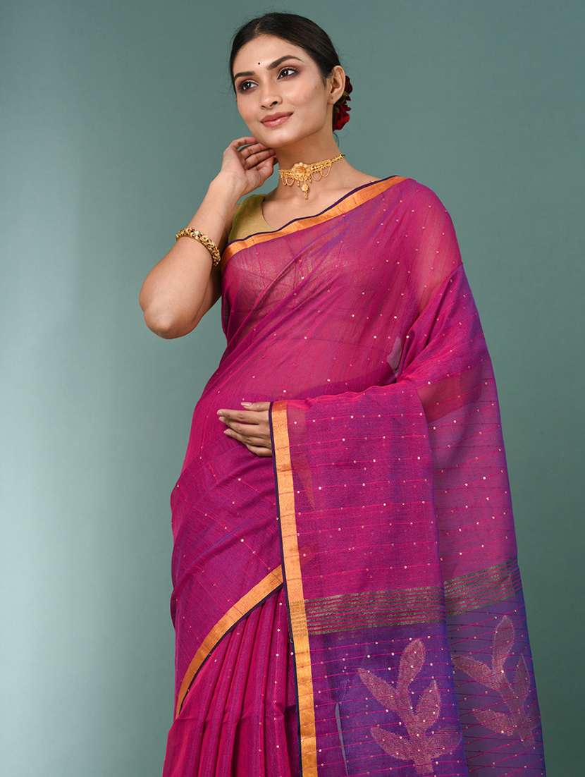 women self design handloom saree with blouse - 22140405 -  Standard Image - 4