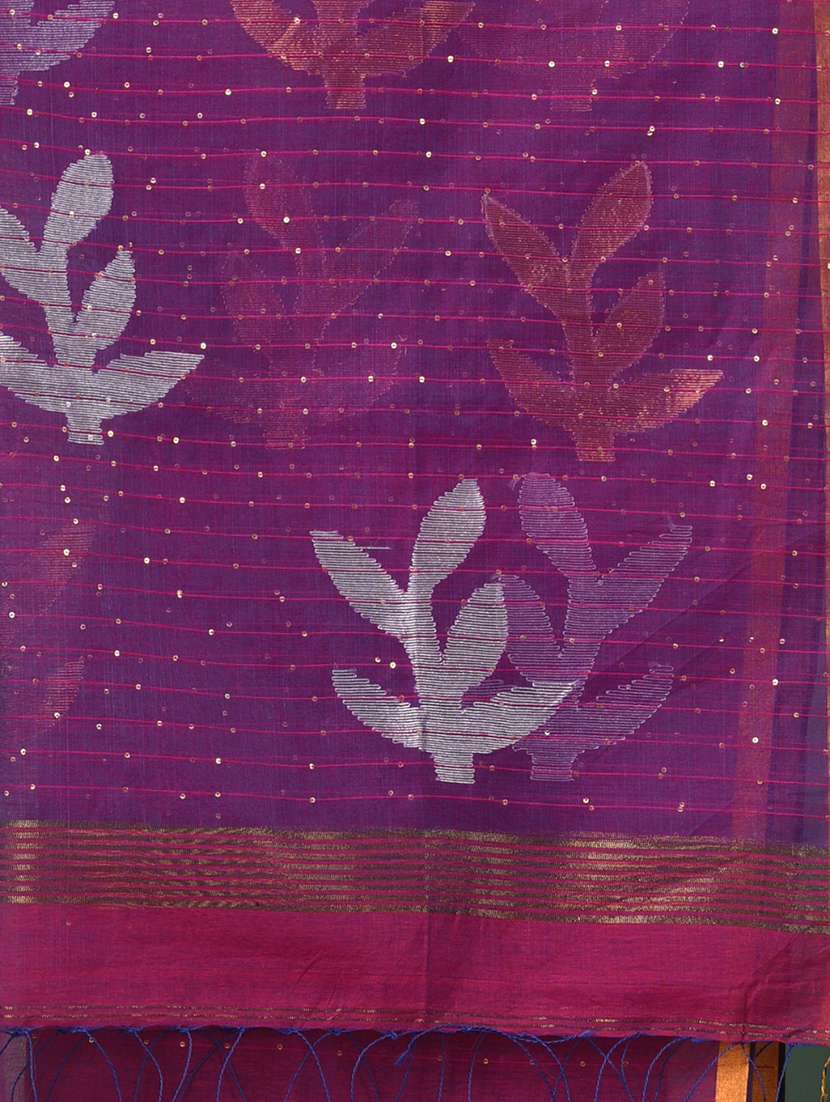 women self design handloom saree with blouse - 22140405 -  Standard Image - 6