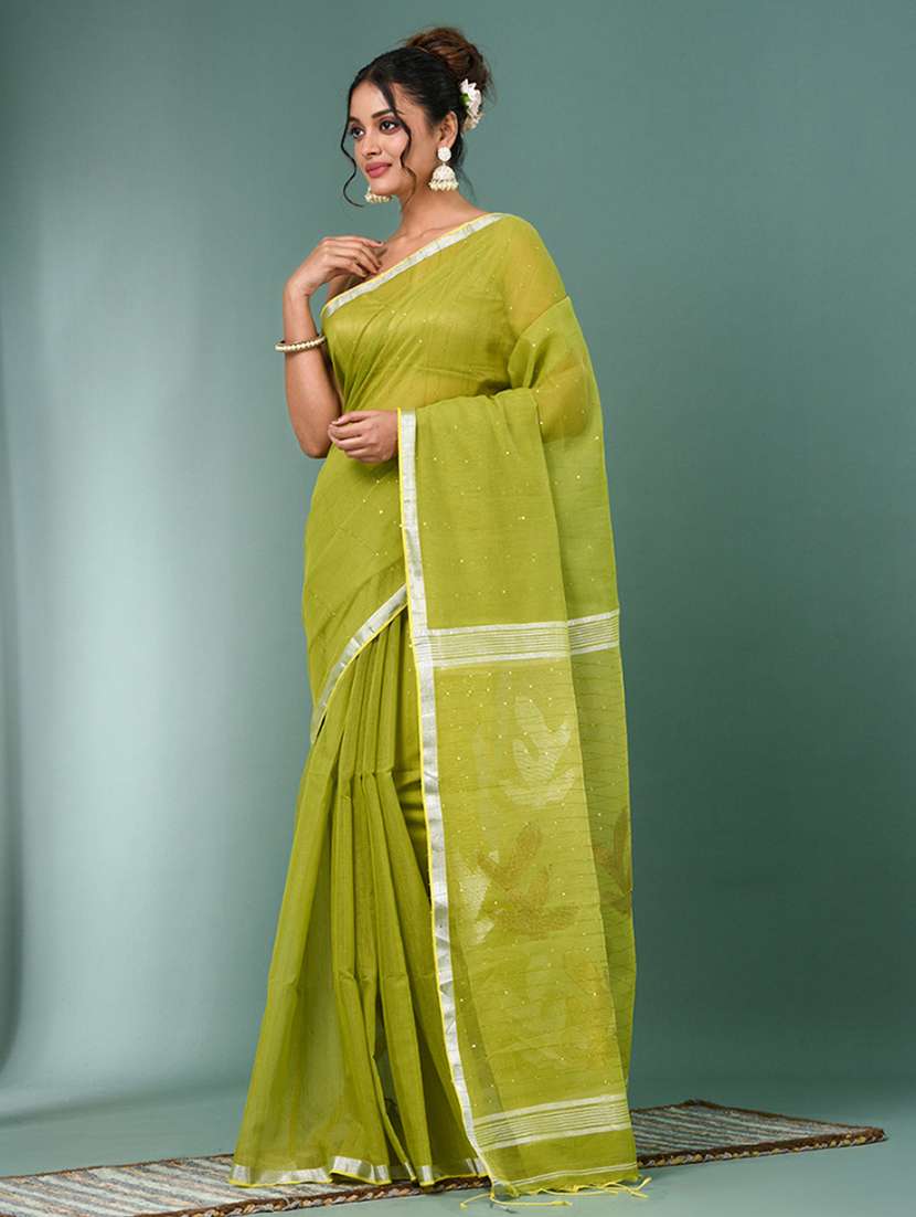 women self design handloom saree with blouse - 22140409 -  Standard Image - 1