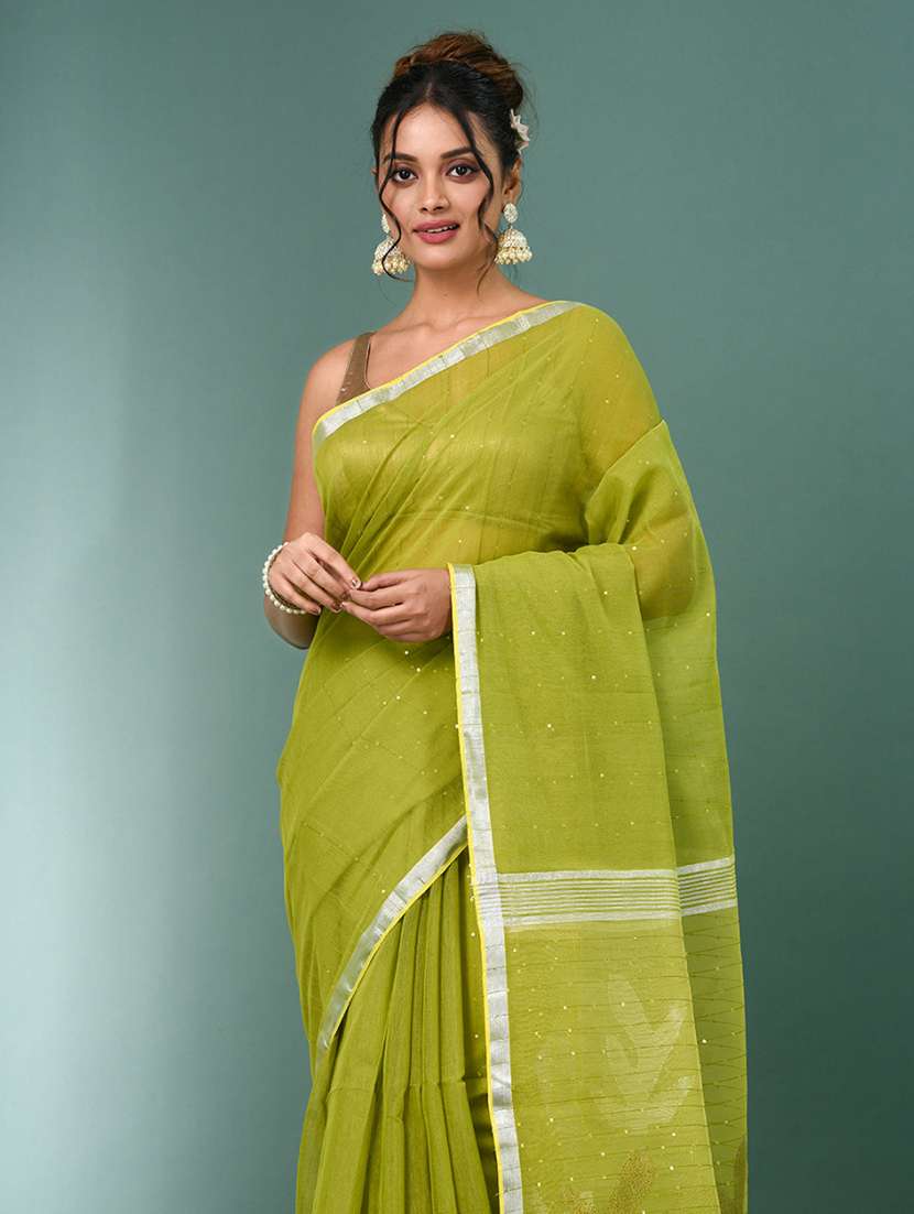 women self design handloom saree with blouse - 22140409 -  Standard Image - 4