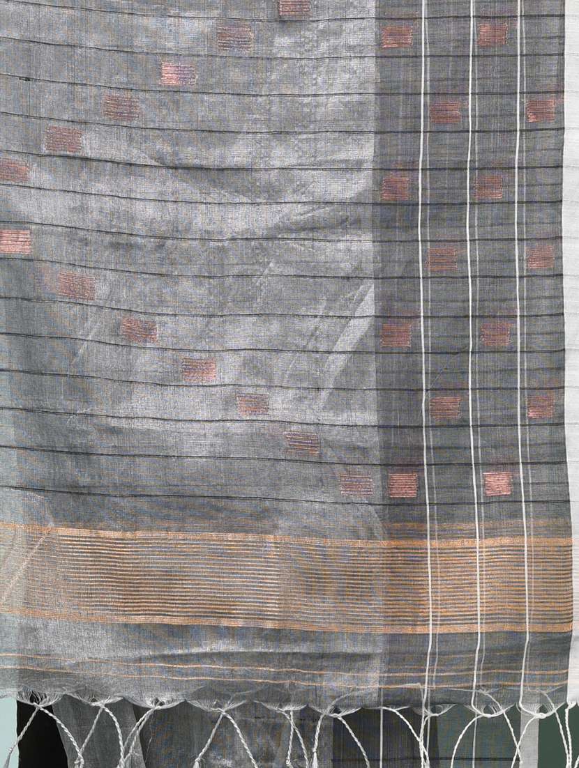 women self design handloom saree with blouse - 22140411 -  Standard Image - 6