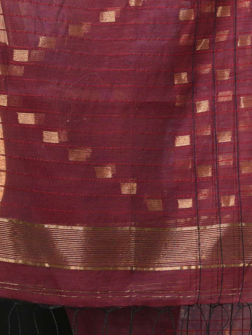 women self design handloom saree with blouse - 22140412 -  Standard Image - 6