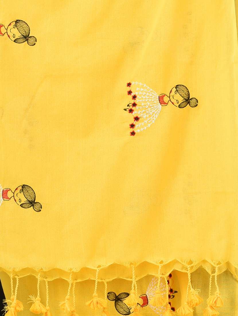 women solid with work handloom saree with blouse - 22140444 -  Standard Image - 6