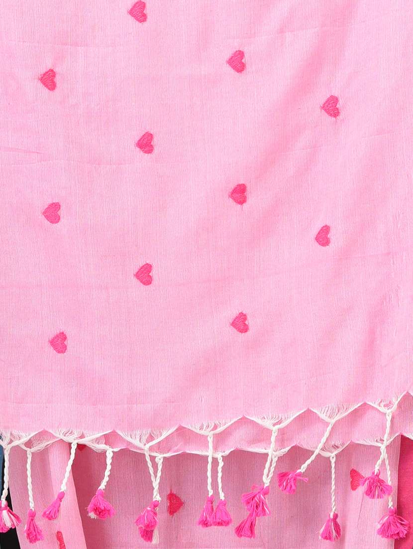 women solid with work handloom saree with blouse - 22140450 -  Standard Image - 6