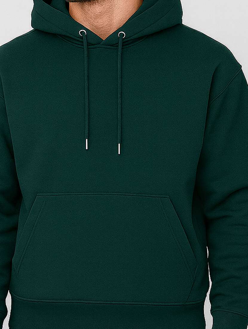 men solid long sleeve regular fit hooded sweatshirt - 22140473 -  Standard Image - 4
