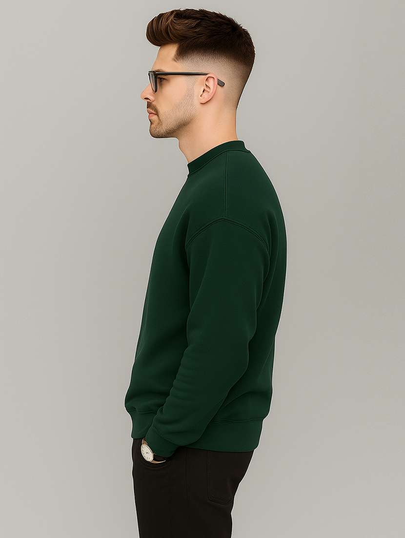 men solid long sleeve regular fit sweatshirt - 22140482 -  Standard Image - 1