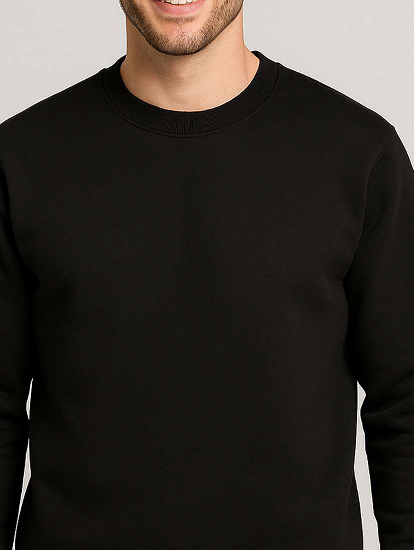 men solid long sleeve regular fit sweatshirt - 22140483 -  Standard Image - 4