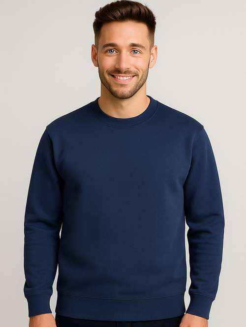 men solid long sleeve regular fit sweatshirt - 22140485 -  Standard Image - 0
