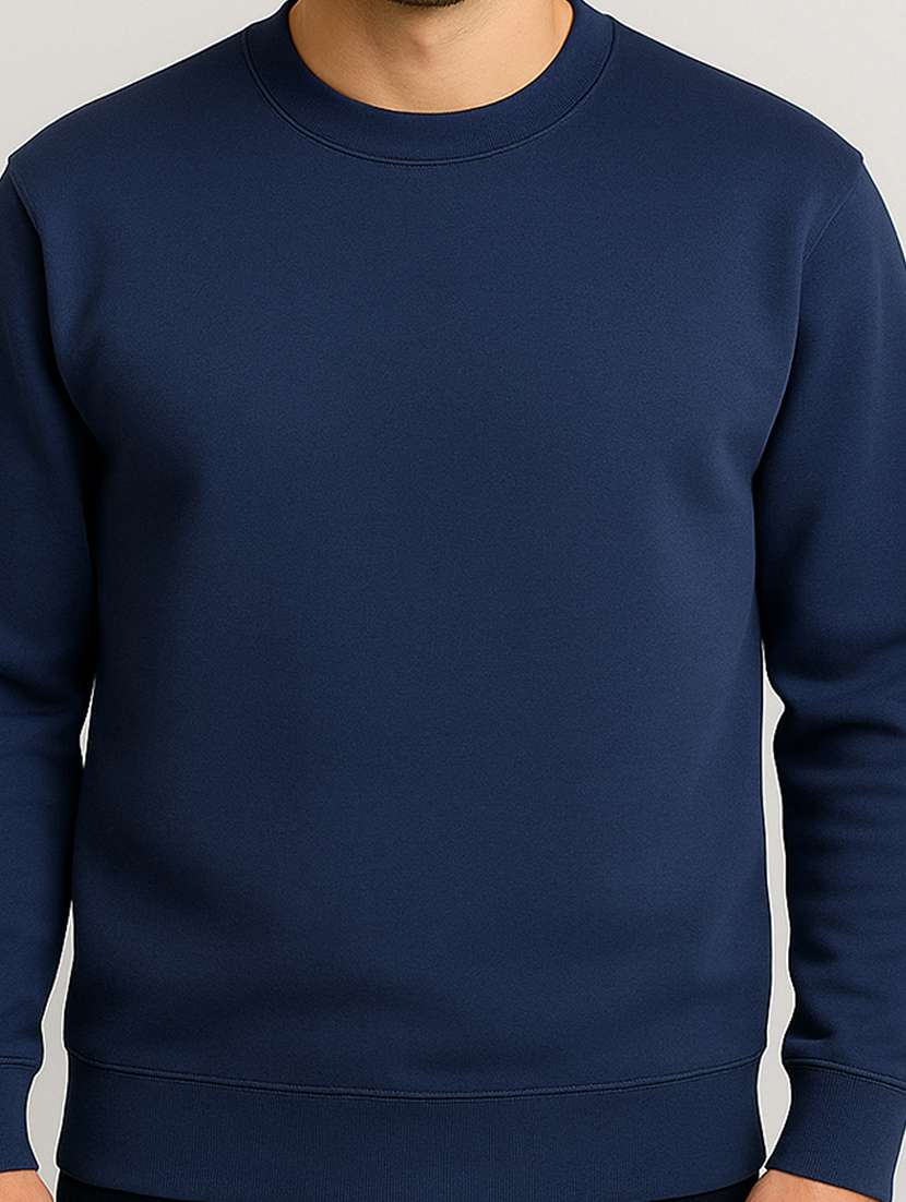 men solid long sleeve regular fit sweatshirt - 22140485 -  Standard Image - 4
