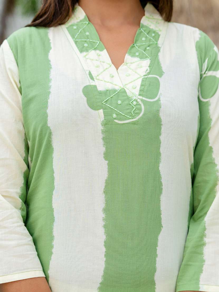 women printed three quarter sleeve kurta pant with dupatta set - 22140568 -  Standard Image - 6