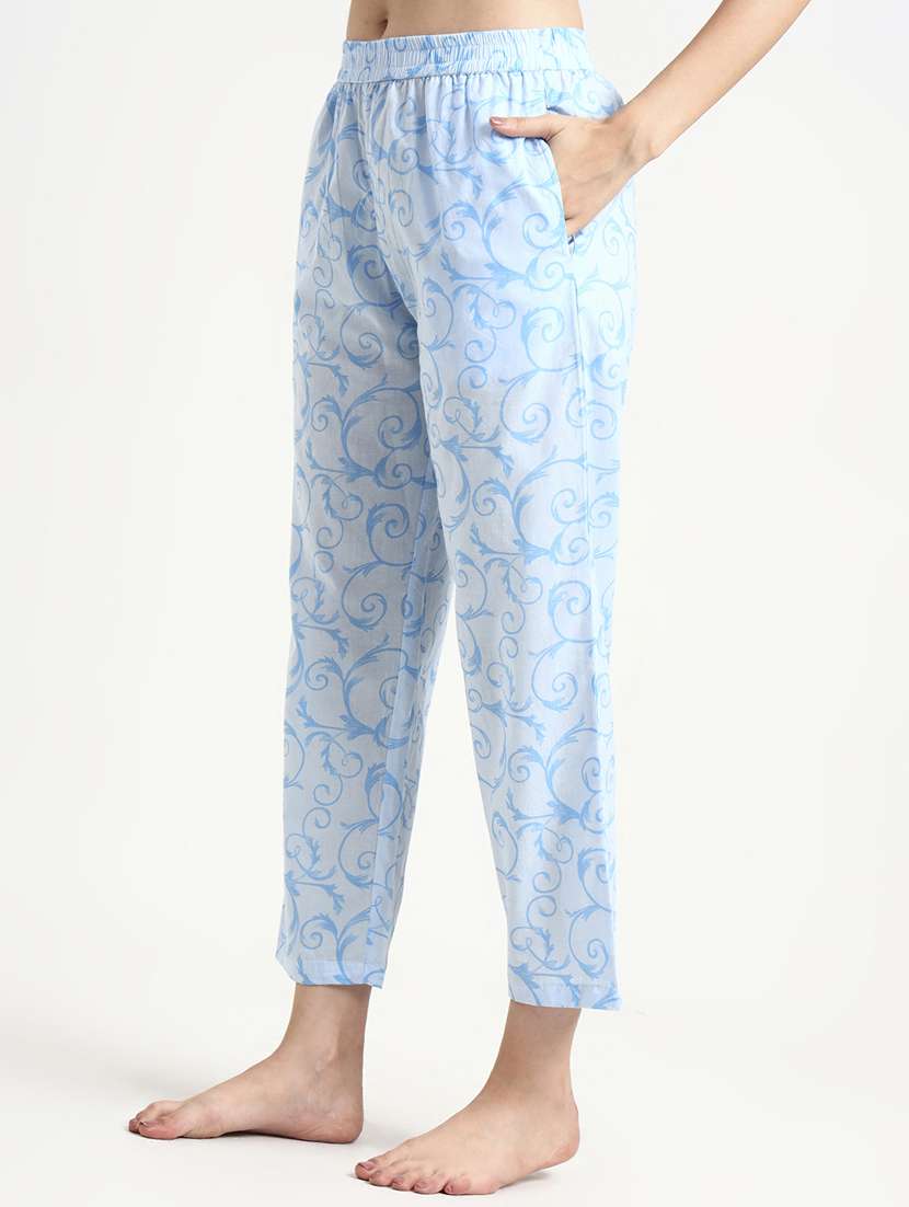 women printed nightwear pyjama set - 22140612 -  Standard Image - 4