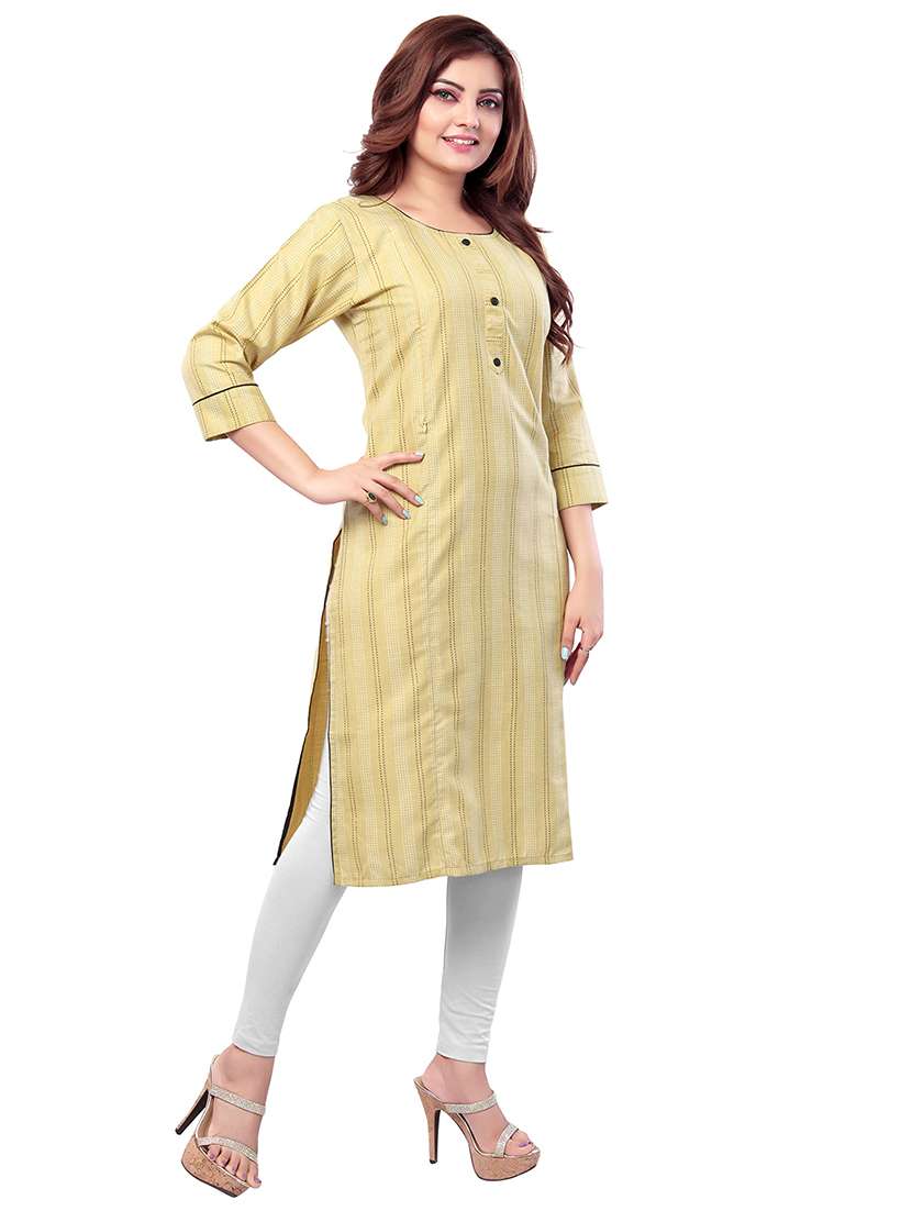 women self design three quarter sleeve maternity wear kurta - 22140629 -  Standard Image - 1