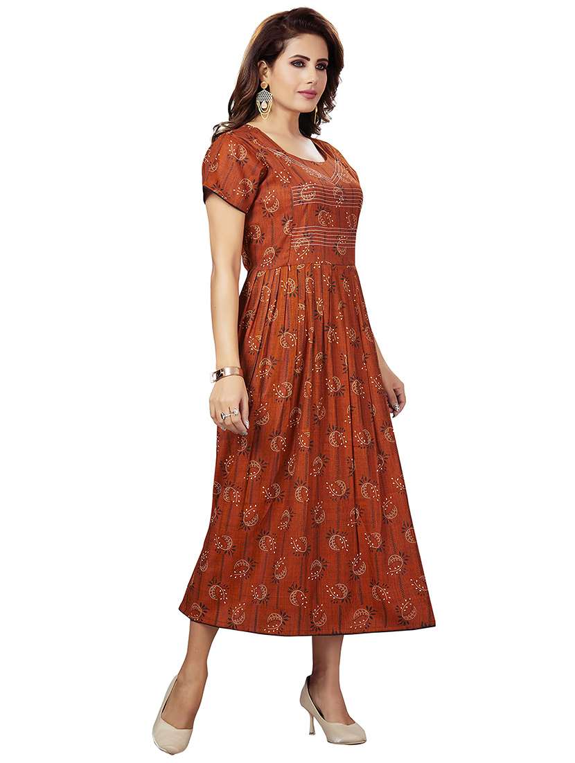 women printed short sleeve maternity wear dress - 22140688 -  Standard Image - 1