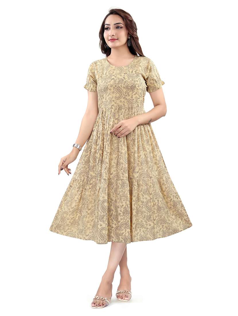 women printed short sleeve maternity wear dress - 22140710 -  Standard Image - 1