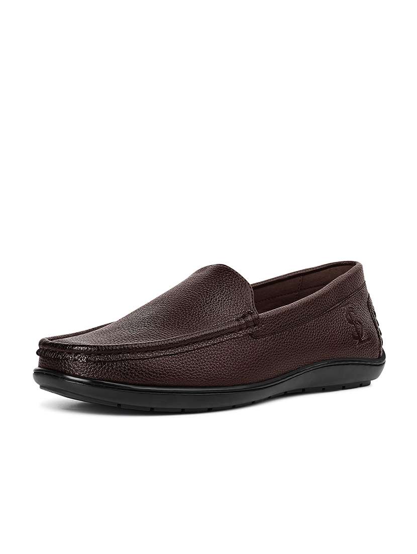 men brown slip on loafer - 22141053 - Standard Image - 1